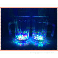 plastic led flash beer cup with handle -350ml